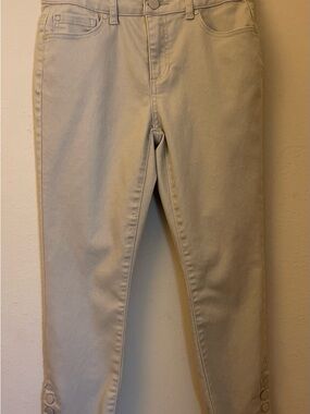 d. jeans Straight Leg Pants in Light Beige